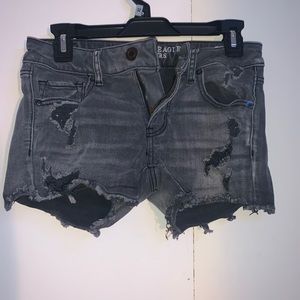 Black Denim American Eagle Shorts